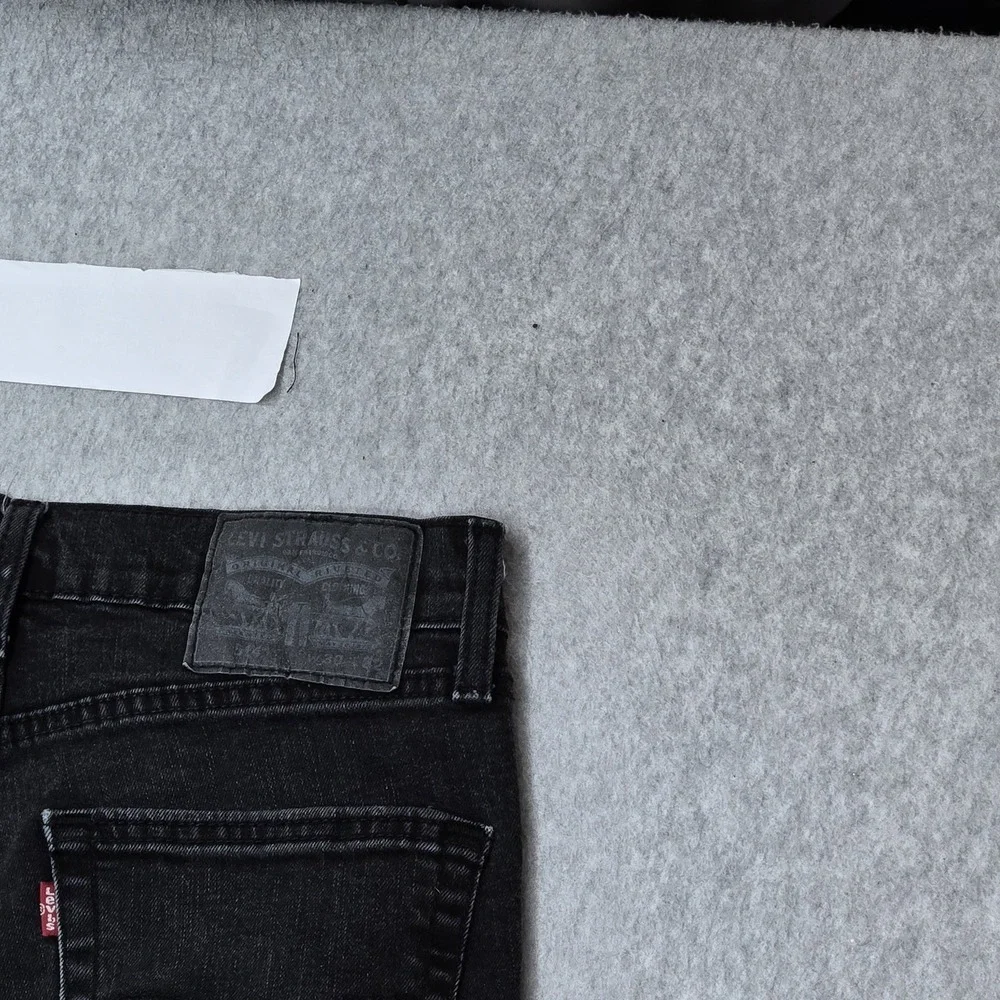 Levi's 514 Men Jeans 30X32 Black Denim Slim Fit 30